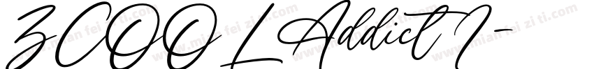 ZCOOL Addict I字体转换